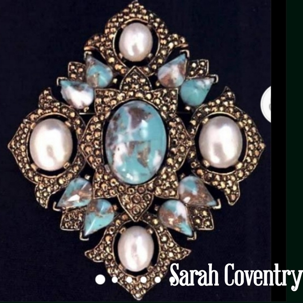 Black Rose Revival Vintage Sarah Coventry Brooch